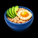 Red Quinoa, Avocado & Poached Egg